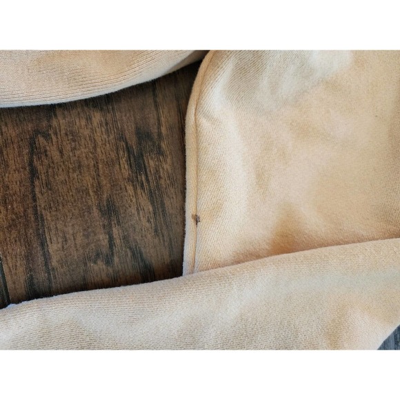 Champion Vtg Reverse Weave Beige orangey Pullover Hoodie Men Large oversized fit - Picture 2 of 9